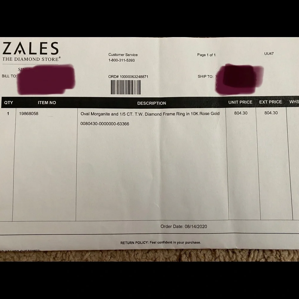 Morganite ring - Picture 6 of 6